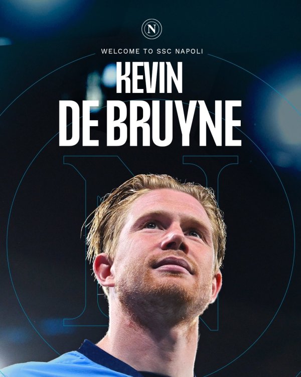 Skira: De Bruyne tends to wear No. 14 jersey in Naples